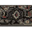 Tapis oriental en laine brun foncé
