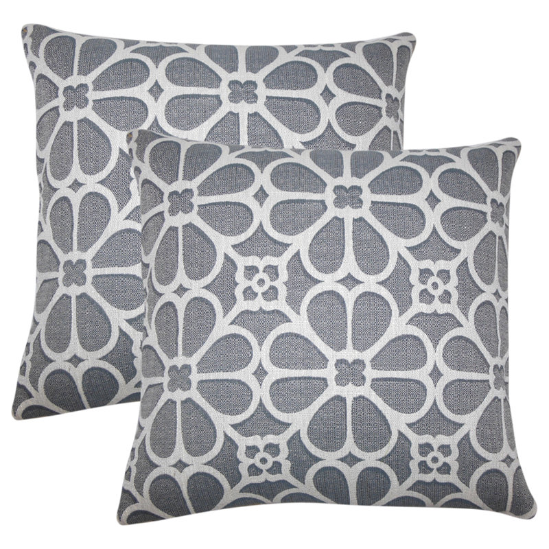 Geometric Feather Reversible Throw Pillow