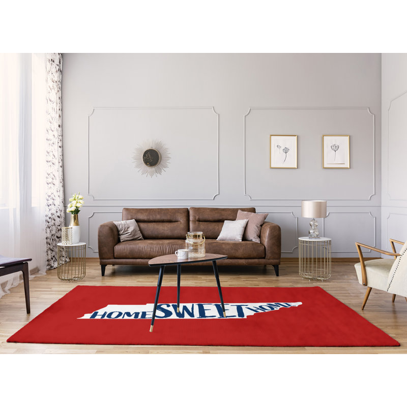 Tapis en poly-chenille tennessee à la maison, Rectangle 8 pi x 10 pi