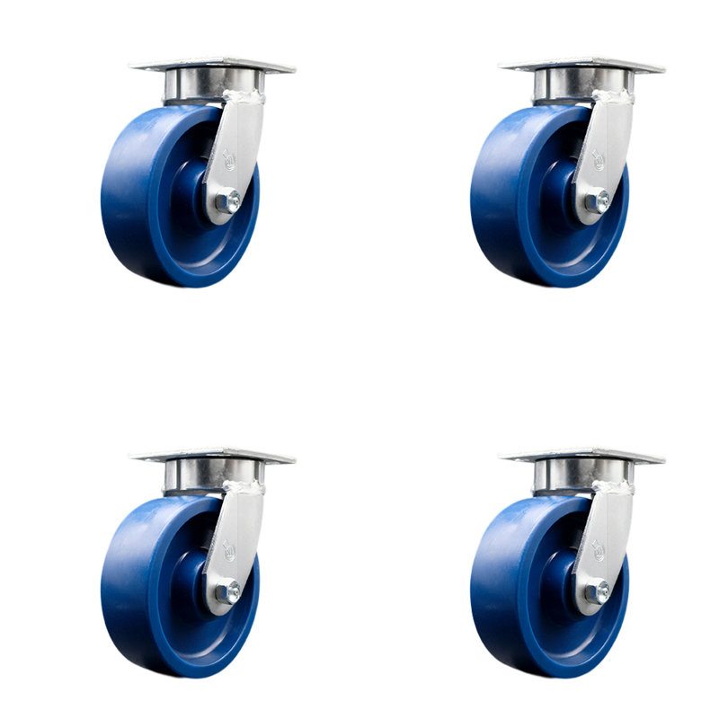 Ensemble de roulettes pivotantes 6 po Kingpinless