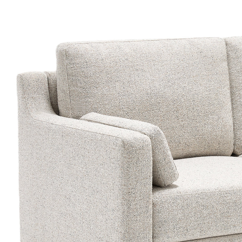 Causeuse rembourrée l 59,8 po, Beige