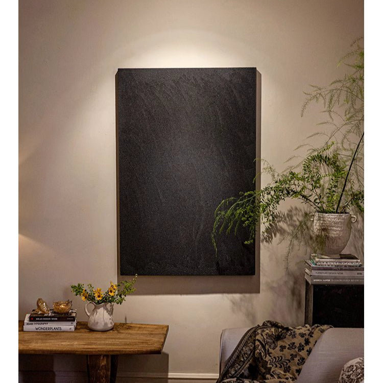 Black Textured Wall Art, 23.6" H x 15.7" W