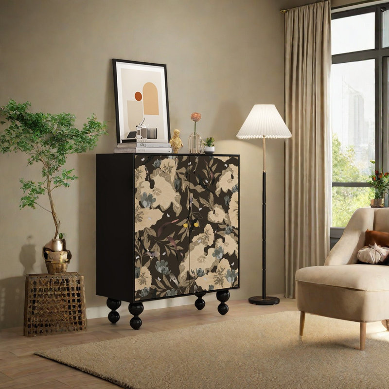 Household style Solid Wood Entrance Cabinet