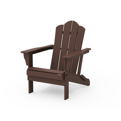 Chaise Adirondack pliante PEAKED en brun foncé