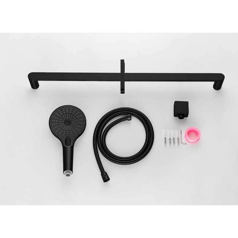 Handheld Shower Having 59-inch Hose And 28-inch Slide Bar, Coloration, Stainless Steel Composed, Adjustable Slider For Tailored Showering Satisfaction, Forceful Water Jet Performance,