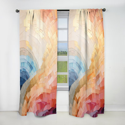 Enzo Minimalisme Colors In Harmony II - rideau en velours traditionnel - obscurcissant - 1 panneau