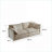 Sectional Sofas, Modern 2-Seater L-Shaped Modular with Ottoman, Solid Wood Frame for Small Living Spaces | Beige | Chenille-953993756