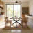55.11"-70.86"Retro Rectangular Stretch Dining Table-875887674