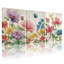 Plantes et fleurs, aquarelle sur bois, ensemble de 3 impressions sur toile-1522014019