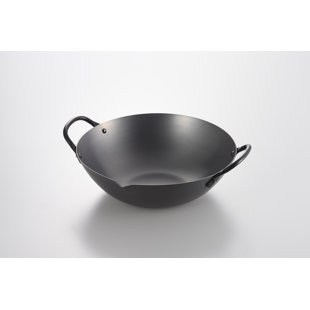 Wok en acier au carbone antiadhésif Yoshikawa