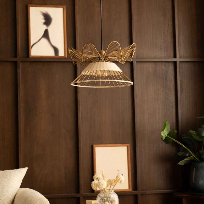 Luminaire suspendu sculptural Fucius - Plafonnier bohémien