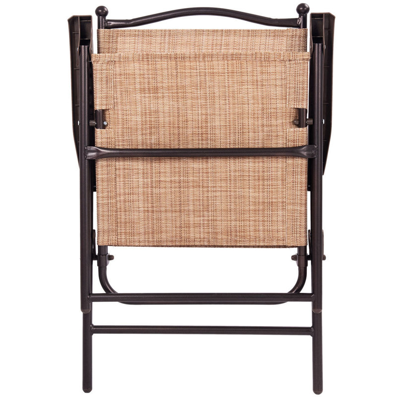 Ensemble de 2 chaises pliantes empilables Red Barrel Studio®, Jaune