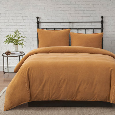 Cotton Canvas Stonewashed Duvet Cover Set