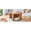 Table basse au design hexagonal - Autocollants à motifs distinctifs et multi-rangement Accessoire de maison élégant et fonctionnel Facile à nettoyer Gérer la surface lisse et élégante, la structure ajoute de la sophistication