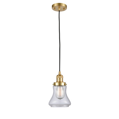 Luminaire suspendu en forme de cloche à 1 lumière Edda