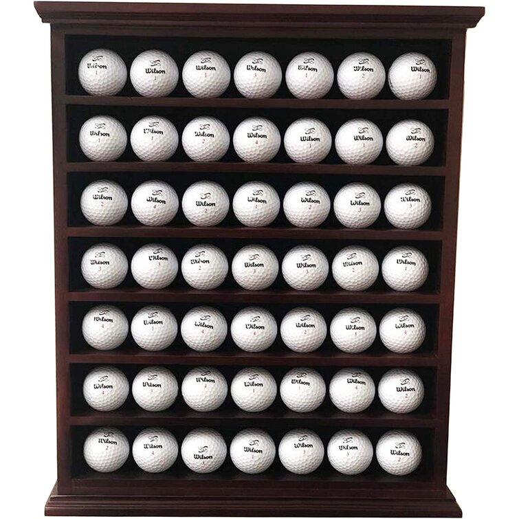 DECOMIL Decomil 17'' W 5'' D Golf Solid Wood Ball/Puck Case