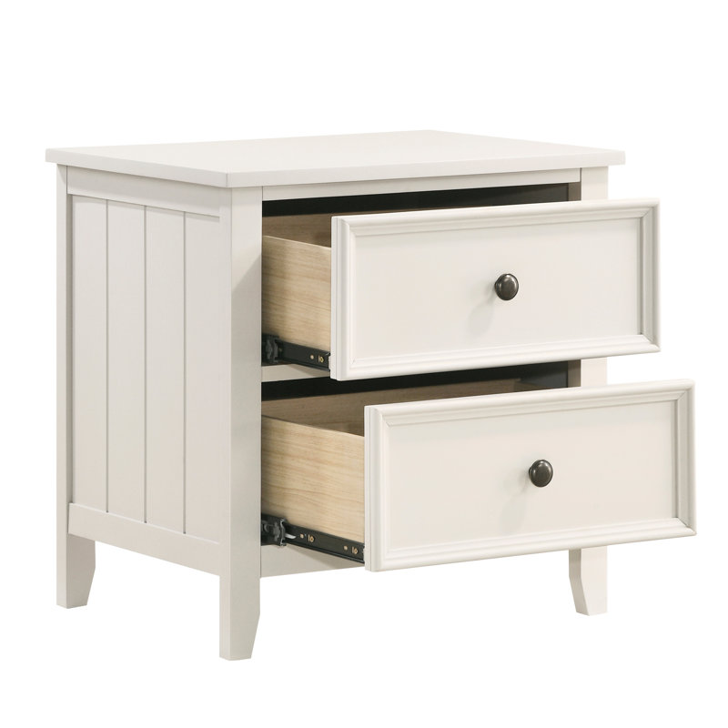 Table de chevet 2 tiroirs Style