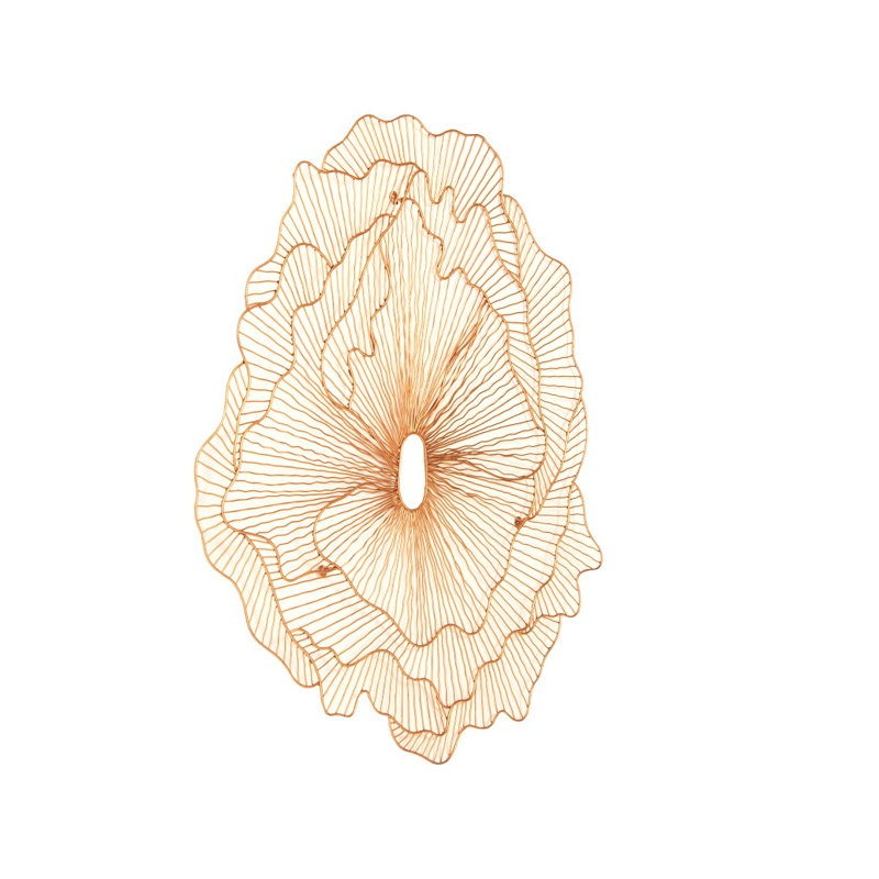 Flower Wall Décor, Copper