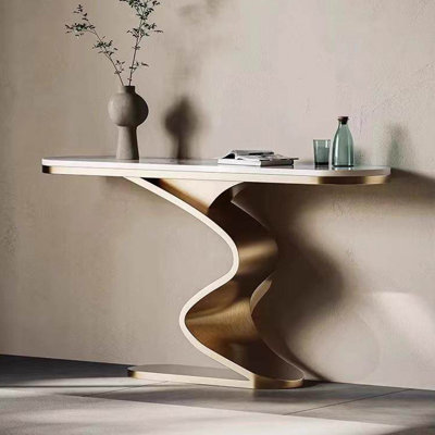 American-style sintered stone console table