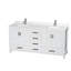 Sheffield 72" Freestanding Double Bathroom Vanity with Quartz Top-1403847433-1403847434-1403895379