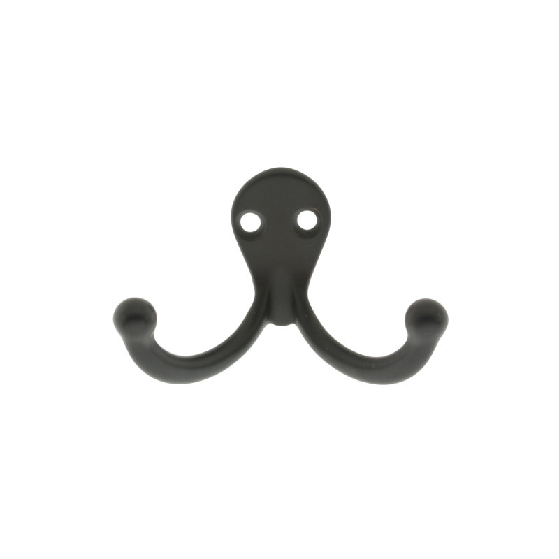 Deming Metal Wall Wall Hook, Matte Black