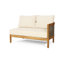 ENSEMBLE DE CONVERSATION 4-PIÈCES CROWNE AVEC COUSSIN BEIGE, Teck