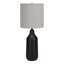 Lighting, H 24 ", lampe de table, béton noir, abat-jour-1462888218-1462888223