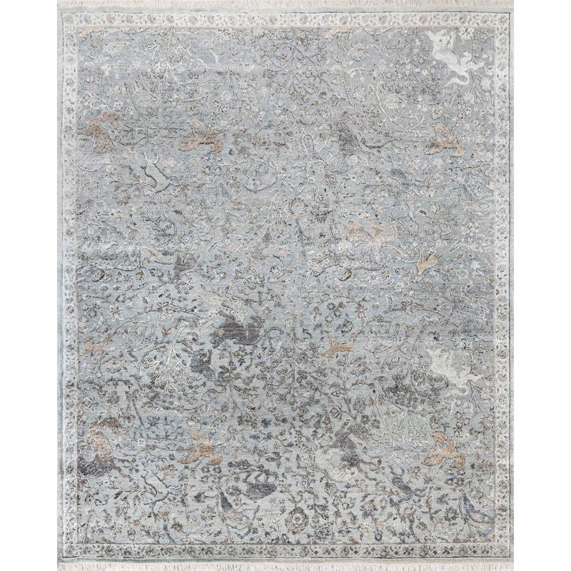 Floral Area Rug, Rectangle 8' x 10'