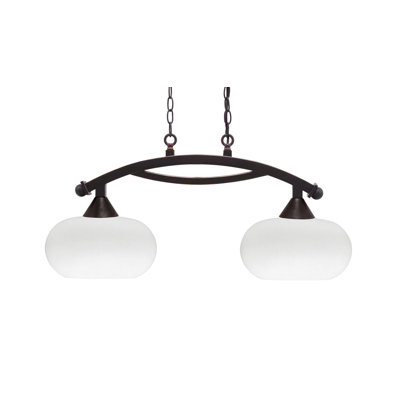 Luminaire pour îlot 2 lumières Bow
