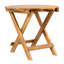 Table d'appoint en bois avec finition, conception pliable, supports de livres et de décor, plantes à essuyer facilement, à essuyer