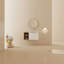 Meuble-lavabo à fermeture en douceur 36 po avec lavabo et petites tablettes de rangement