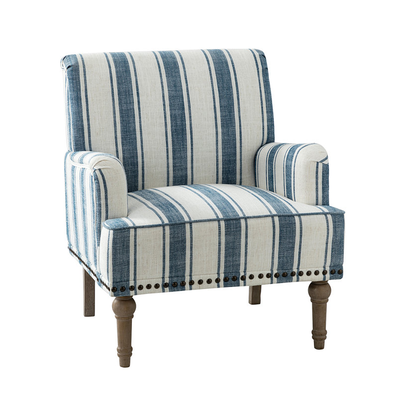 Arching 73Cm Wide Armchair, Navy