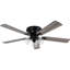 Ventilateur de plafond encastré 52 po avec 3 lumières et télécommande, ventilateur DC 6 vitesses pour profil bas Farmhouse-1209283007-1221821713