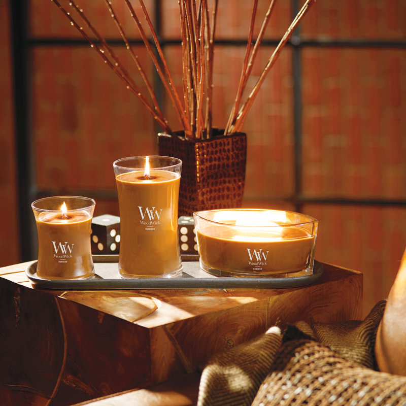 Bougie WoodWick® Chai Ellipse, Brun foncé