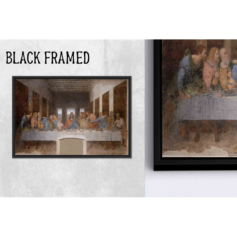 Da Vinci's Last Supper Art: impression murale sur toile imprimée, 1P, 27,6 po H x 39,4 po l