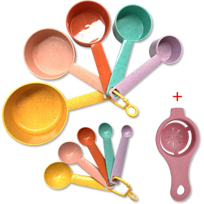 10-piece Plastic Measuring Cups And Spoons Set