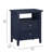 Weston Midnight Blue 2 Drawer Nightstand-449055145