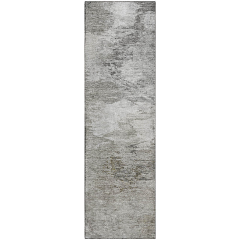 Tapis rond lavable à la machine Premium Cerrito AMF597, Tapis de couloir 2 pi 3 po x 7 pi 6 po