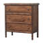 Commode sculptée en bambou à 3 tiroirs