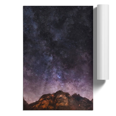 Mountain in Sappada Italy Painting - Frameless Print