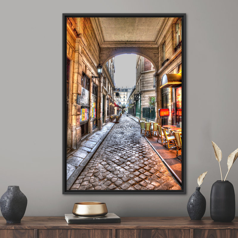 Print on Canvas, Black, Framed Print without Mat, 30 cm H x 20 cm W