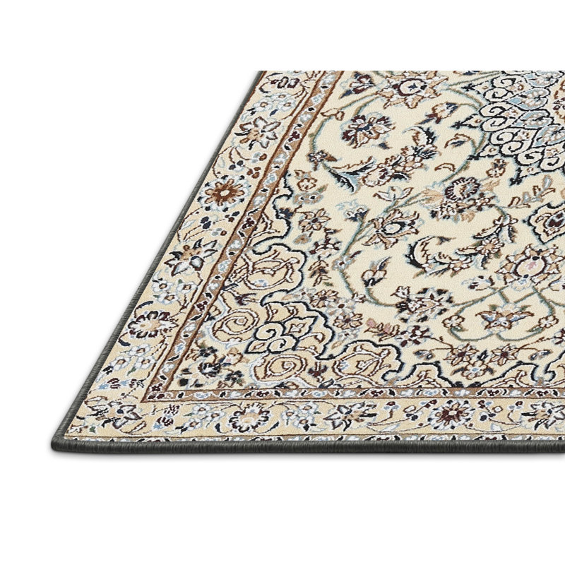 Tapis traditionnel beige / gris Guild, Rectangle 5 pi x 7 pi