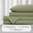 Southshore Fine Linens Vilano Extra Deep Pocket Pleated Sheet Set, Double-Brushed Microfiber 21-Inch Deep Pocket Sheets with Pleated Hem, 2 Pillowcases, Full, Sage Green-2016060801-2016060807