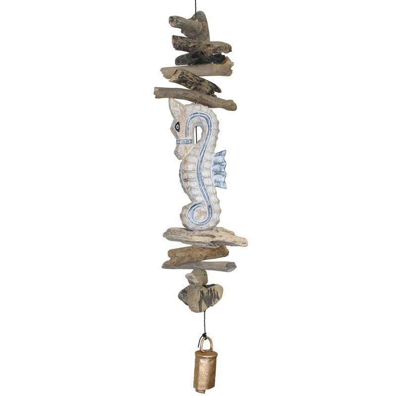 Carillon au vent en bois sea cheval