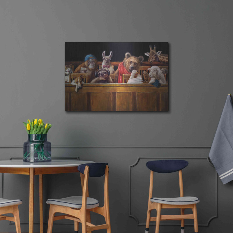 "We The Jury" par Lucia Heffernan sur métal, H 24 po x l 36 po