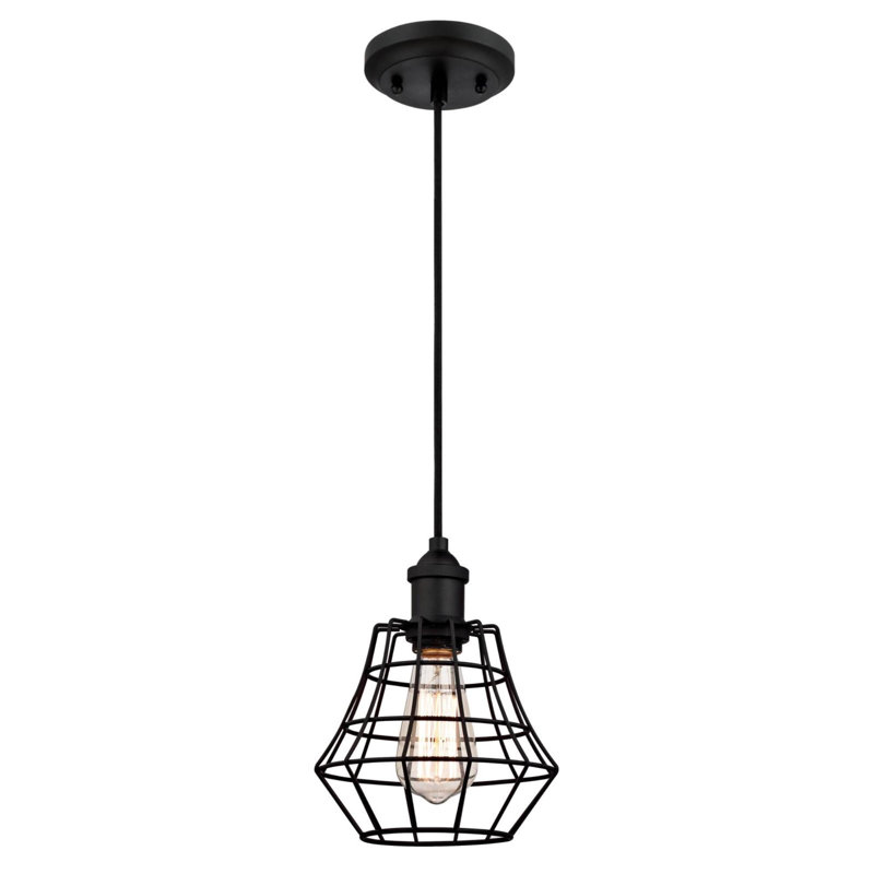 Trinh 1 - Light Single Pendant, Matte Black, 60.51" H x 7.48" W x 7.48" D