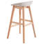 MICCO Counter Stool with Solid Wood Frame