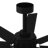 72" Ceiling Fan With Light & Remote – 3-Color LED, 6-Speed Reversible DC Motor, Matte Black Wood Blades