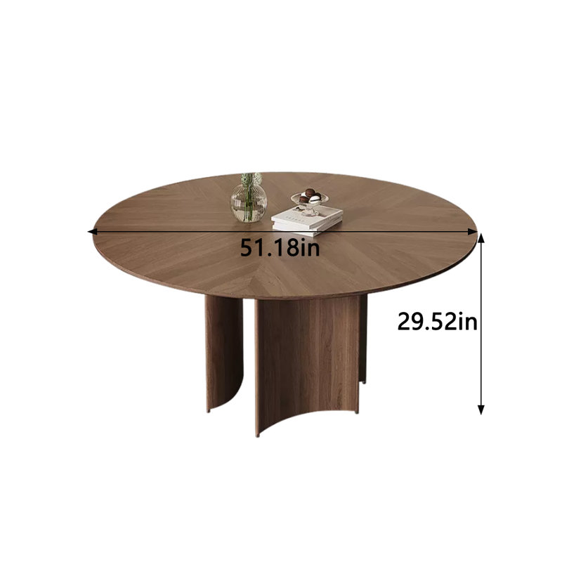 Table de salle à manger Galkhaï, L 51,18 po x L 51,18 po