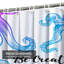 Rideau de douche avec 12 crochets Tentacles-1984235221